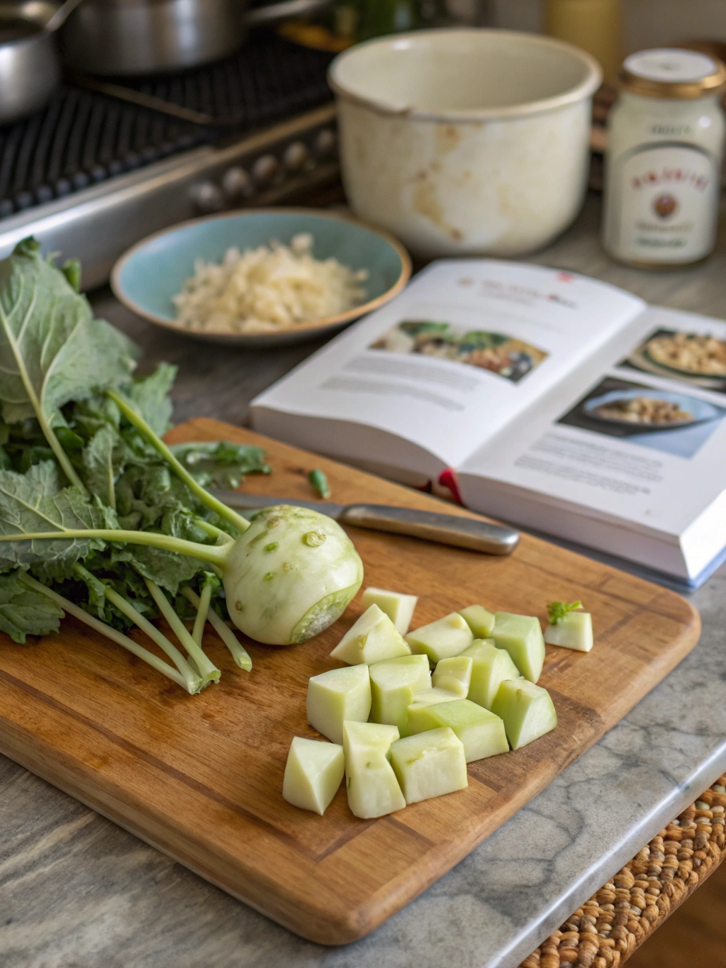 Zutaten für Kohlrabigemüse nach Omas Art