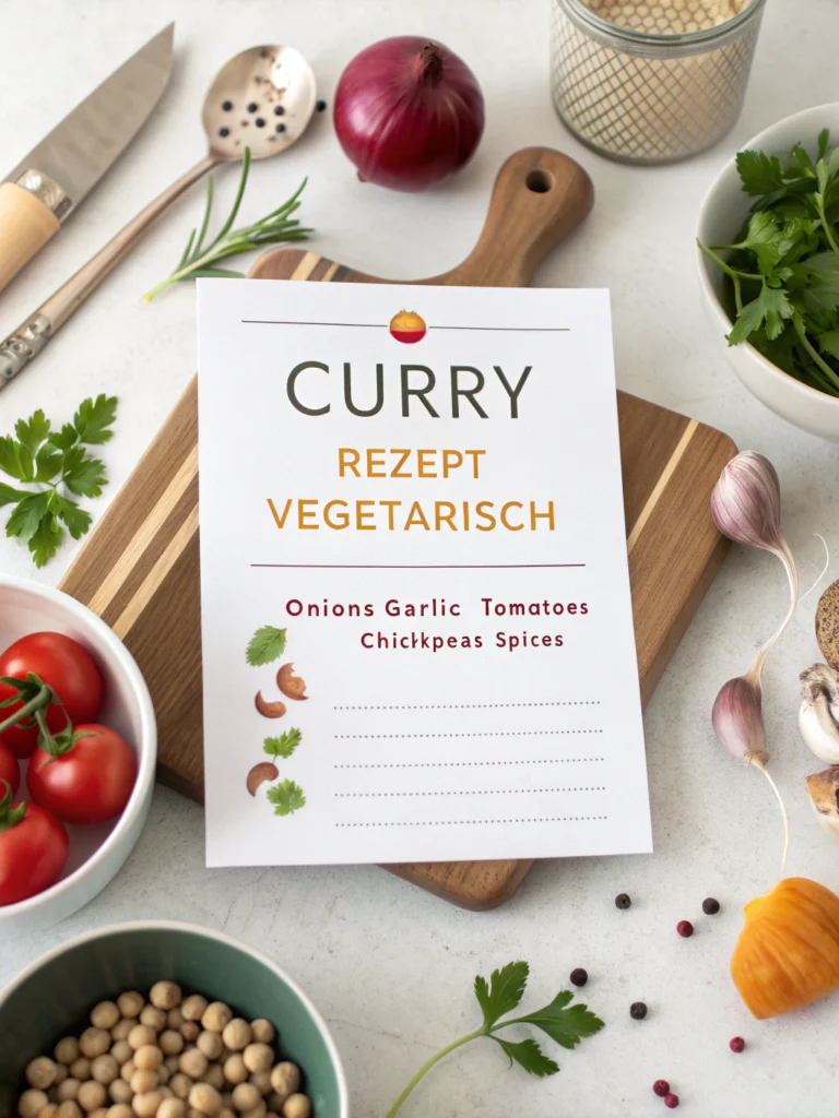 curry rezept vegetarischingredients