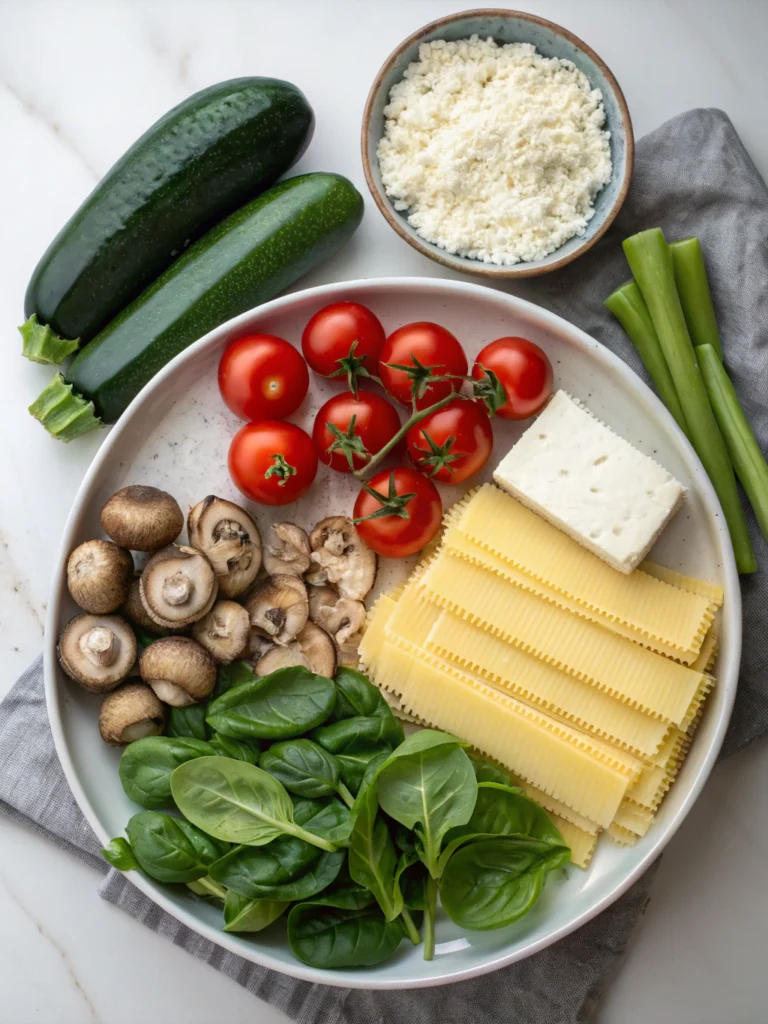 lasagne vegetarisch rezeptingredients