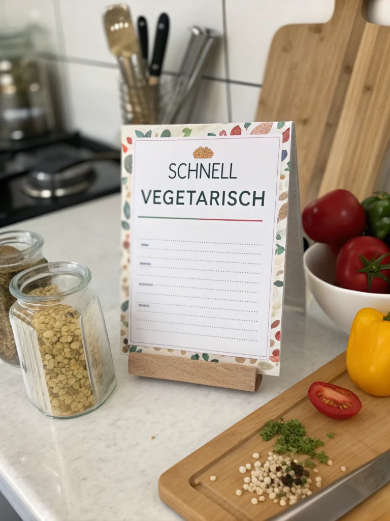 rezept schnell vegetarischingredients