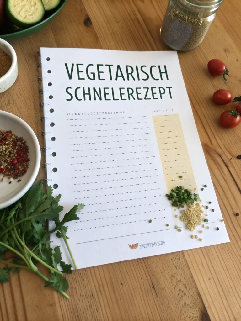 rezept vegetarisch schnellingredients