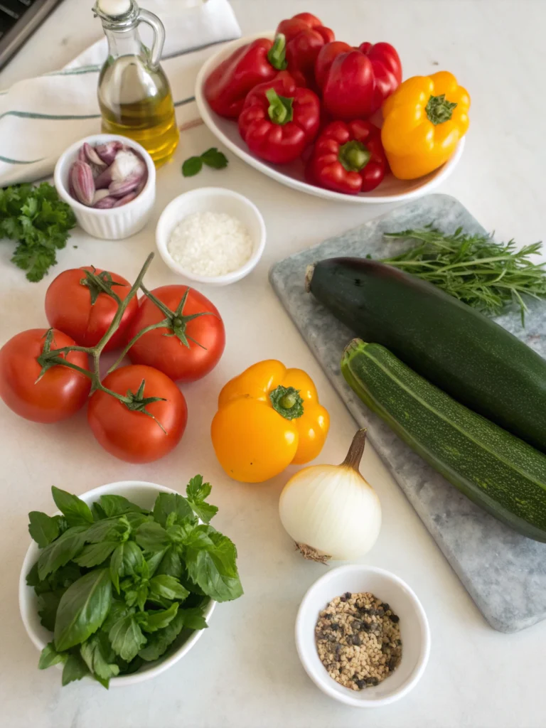 schnelle vegetarische rezepteingredients