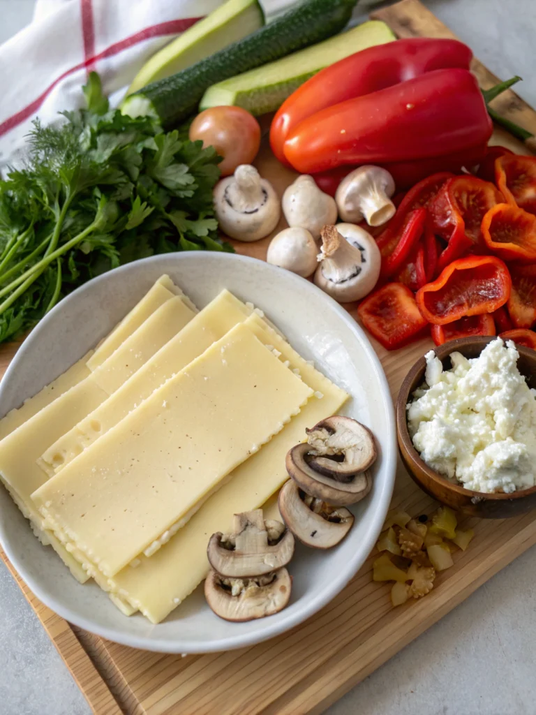 vegetarische lasagne rezeptingredients