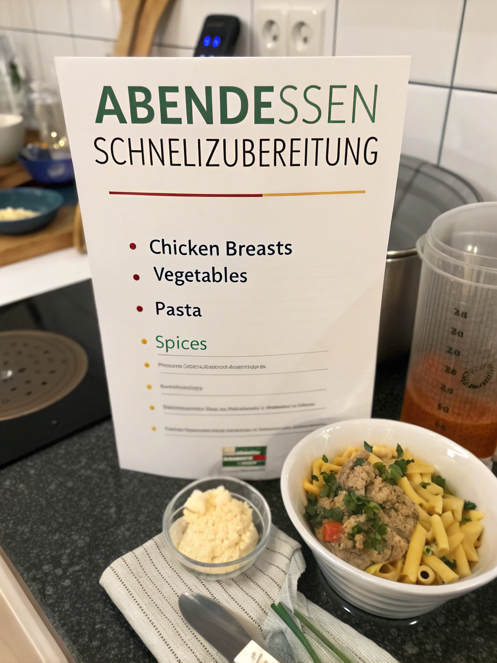 Zutaten für schnelle Rezepte