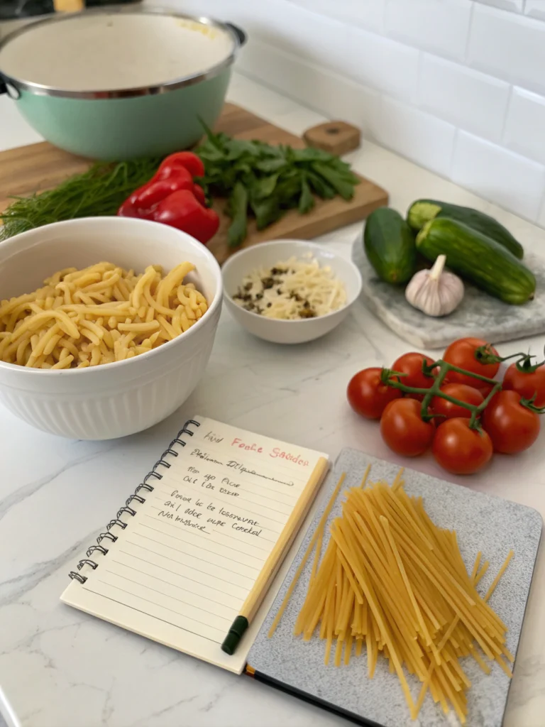 schnelle pasta rezepte mit wenig zutateningredients
